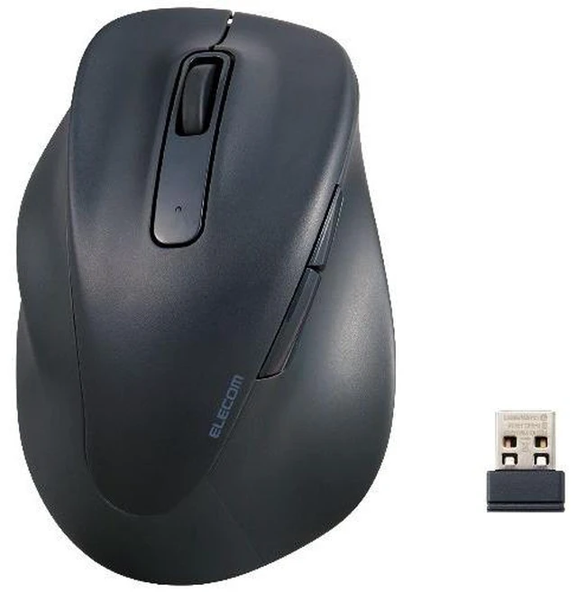 Main image of Japan ELECOM EX-G Left-Handed 5-Button Wireless Mouse Black