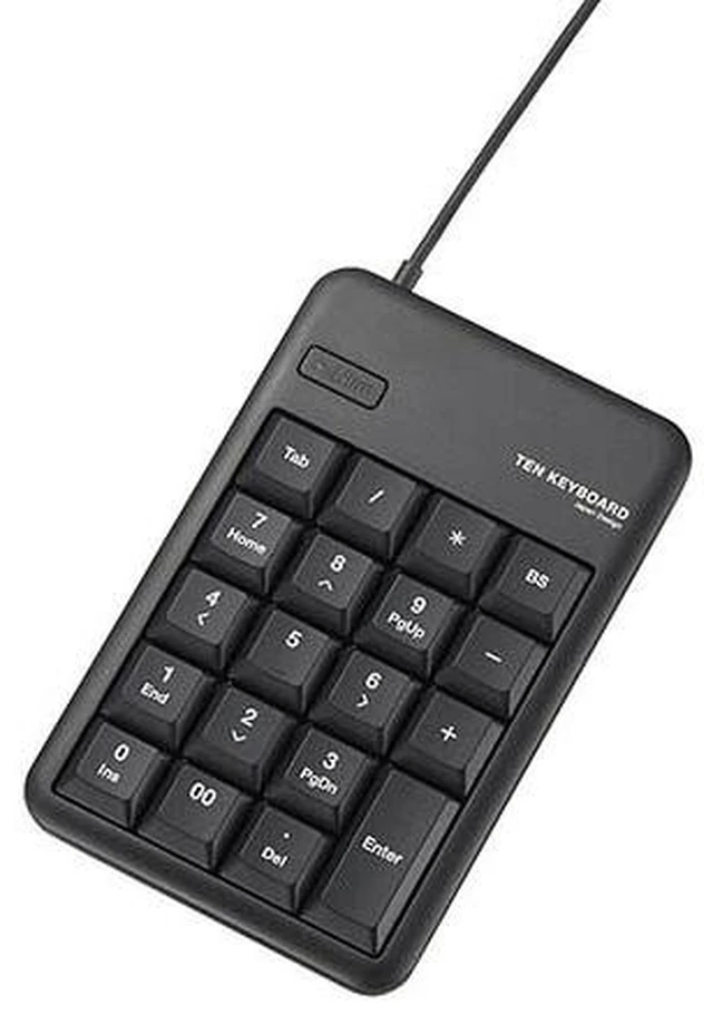 Main image of Japan ELECOM USB Numeric Keypad TK-TCM011BK Black