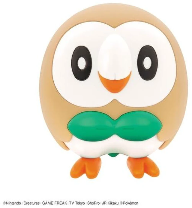 Main image of Japan Pokemon Plamo Collection Quick!! 10 Rowlet Plastic Model