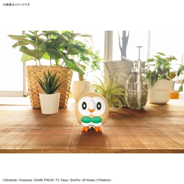 Alt view image 6 of 6 - Japan Pokemon Plamo Collection Quick!! 10 Rowlet Plastic Model