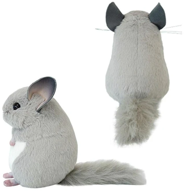 Alt view image 2 of 2 - Japan Chinchilla Plush Grey