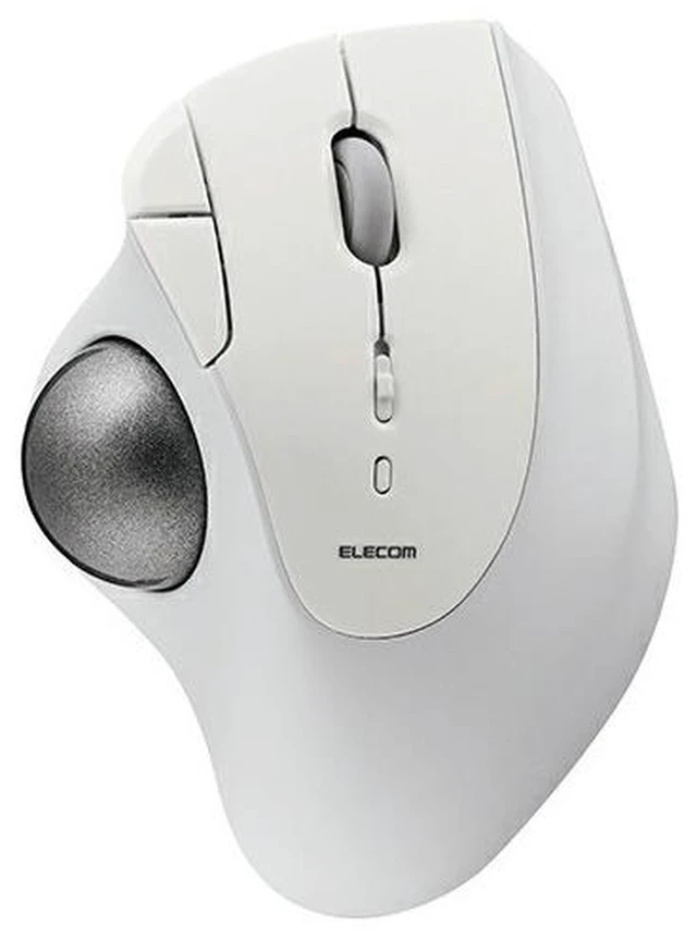 Main image of Japan ELECOM M-IT10BR-WH White Trackball Mouse Bluetooth 5-Button IST