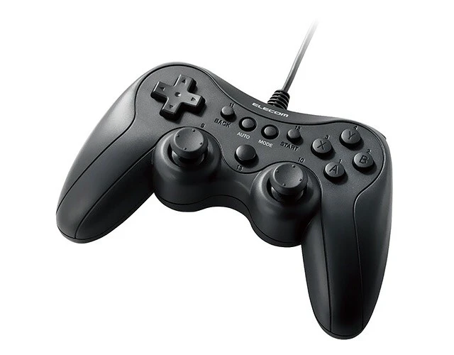 Main image of Japan ELECOM JC-GP20S-BK Wired Standard Gamepad PC Controller Black