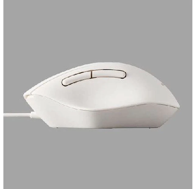 Alt view image 4 of 5 - Japan ELECOM M-SH21UBSKWH White Wired 5-Button Mouse S Size