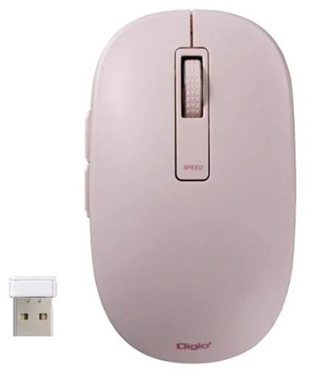 Alt view image 2 of 4 - Japan Nakabayashi MUS-RKF218 Pink Wireless Silent 5-Button BlueLED Mouse