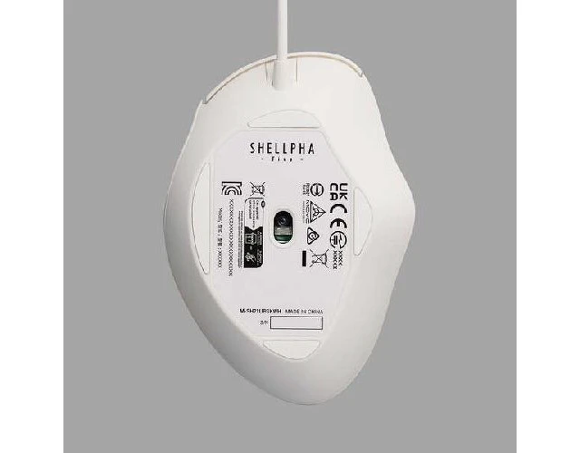 Alt view image 5 of 5 - Japan ELECOM M-SH21UBSKWH White Wired 5-Button Mouse S Size