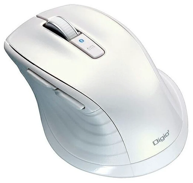 Main image of Japan Nakabayashi MUS-BKF228W White F_line Bluetooth Silent 5-Button Mouse