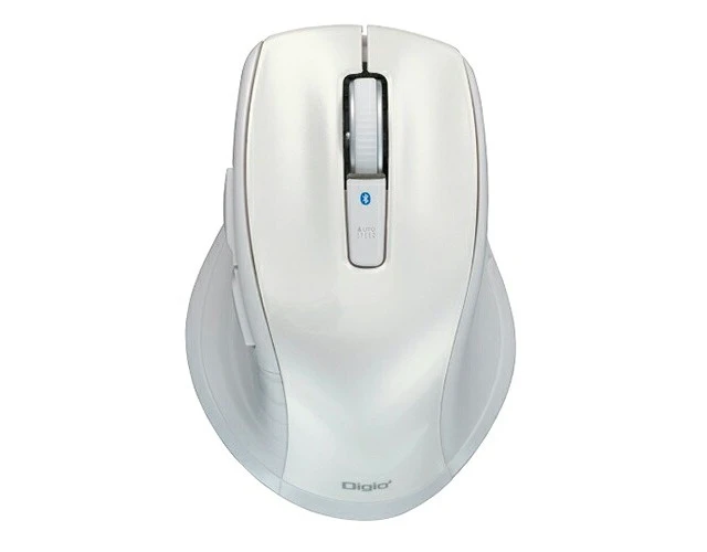 Alt view image 2 of 4 - Japan Nakabayashi MUS-BKF228W White F_line Bluetooth Silent 5-Button Mouse