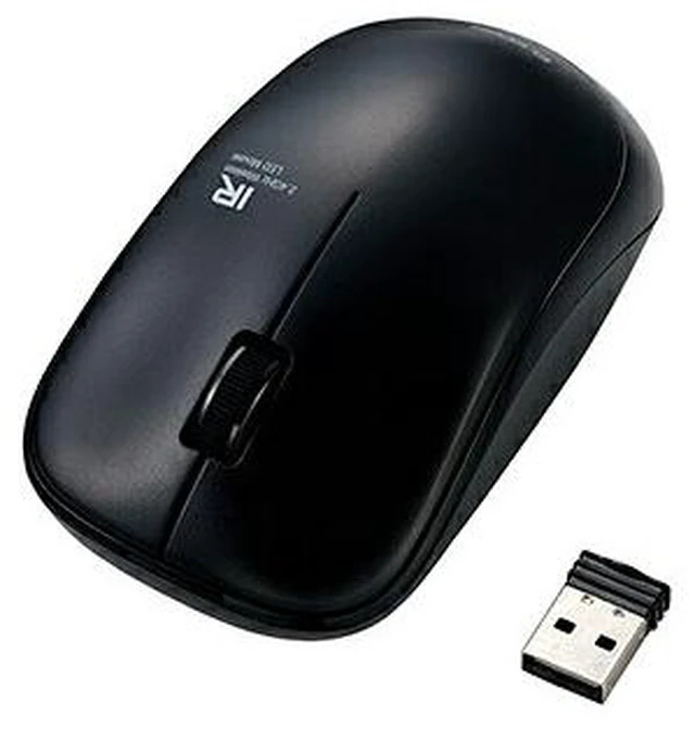 Main image of Japan ELECOM M-FIR08DRBK Wireless IR LED Mouse 3-Button M Size