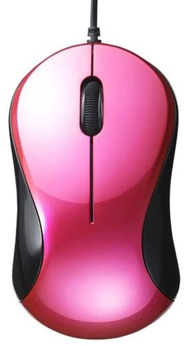 Main image of Japan BUFFALO BSMBU100PK Pink USB BlueLED Mouse 3-Button