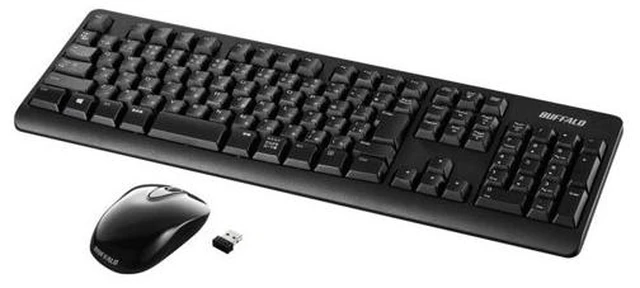 Main image of Japan BUFFALO BSKBW120SBK Wireless Keyboard & Mouse 108 Japanese Layout