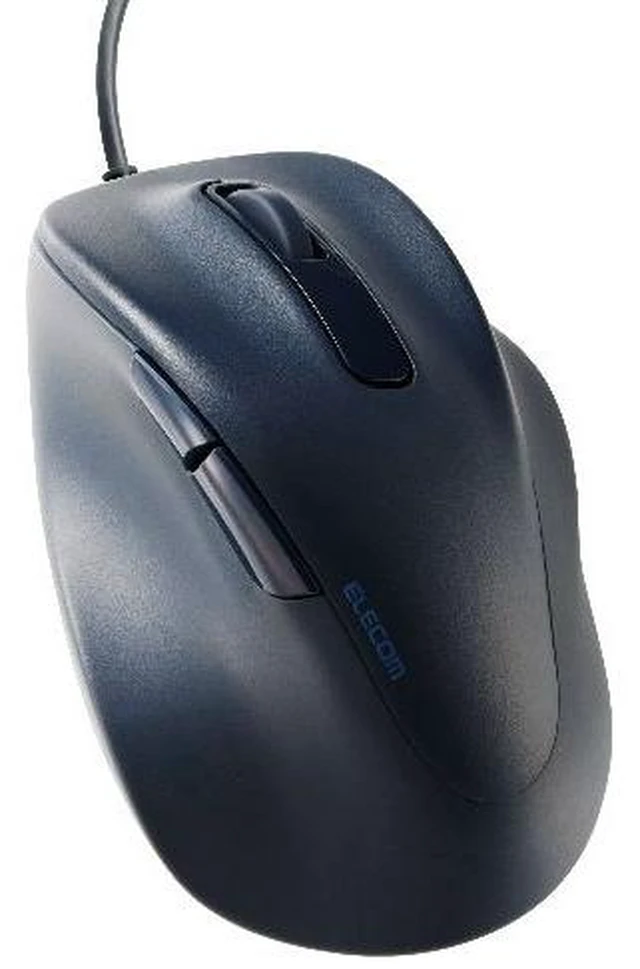 Main image of Japan ELECOM M-XGS30UBSKBK Black Wired Mouse Quiet 5-Button S Size
