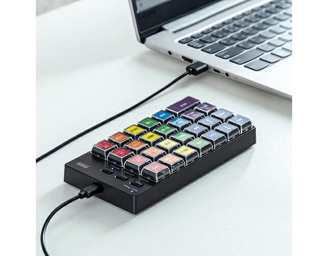 Alt view image 4 of 7 - Japan Sanwa Supply NT-26UBK Programmable Numeric Keypad Wired Model