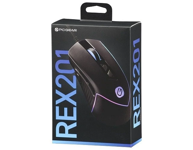 Alt view image 6 of 6 - Japan OHM PCGEAR Gaming Mouse PC-SMREX201-K 01-7277