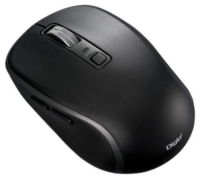 Main image of Japan Nakabayashi MUS-BKF217BK Black Bluetooth Silent 5-Button BlueLED Mouse