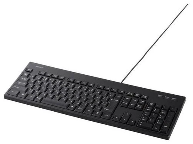 Main image of Japan BUFFALO BSKBU520BK Black Wired Keyboard Japanese Layout 108 Keys