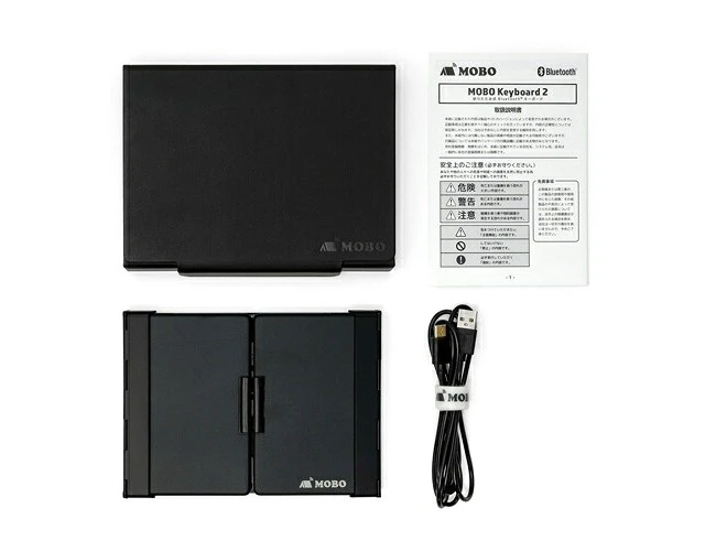 Alt view image 5 of 5 - Japan Arch Site MOBO Wired/Wireless Keyboard Japanese JIS 83 Keys Black Gray