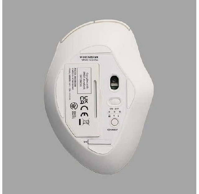 Alt view image 5 of 5 - Japan ELECOM M-SH21MBSKXWH White USB Wireless Bluetooth 5-Button Mouse S Size