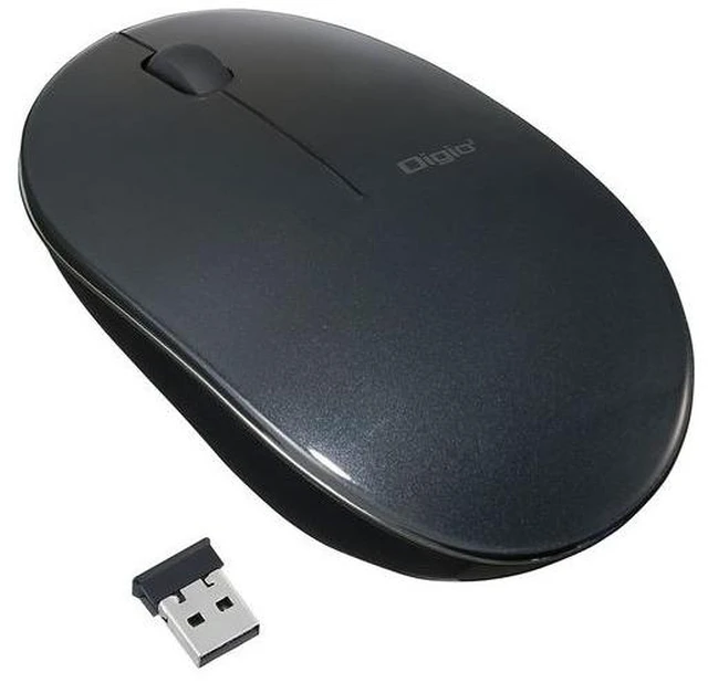 Main image of Japan Nakabayashi FLATTY Wireless BlueLED Mouse 3-Button Black