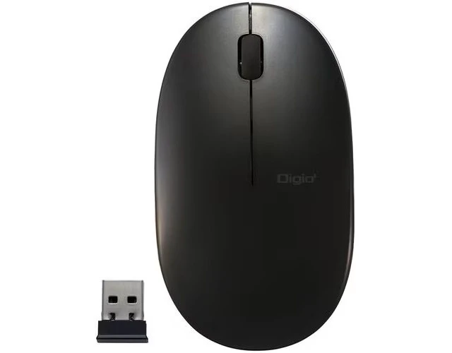 Alt view image 2 of 5 - Japan Nakabayashi FLATTY Wireless BlueLED Mouse 3-Button Black