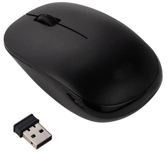 Main image of Japan Nakabayashi Antibacterial Wireless 3-Button Optical Mouse Black
