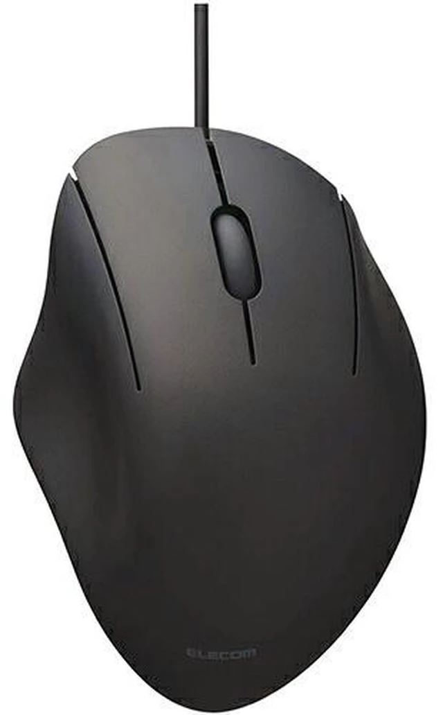Main image of Japan ELECOM Wired 3-Button Mouse M Size Black