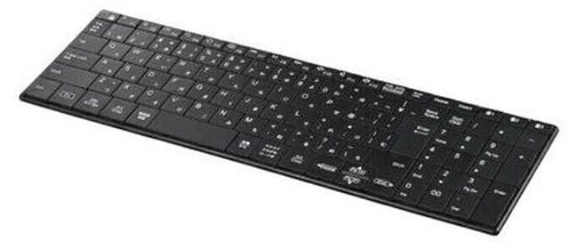 Main image of Japan BUFFALO BSKBB320BK Black Bluetooth Compact Slim Keyboard