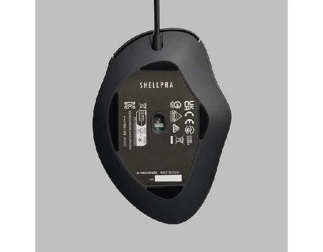 Alt view image 5 of 5 - Japan ELECOM Wired 3-Button Mouse M Size Black