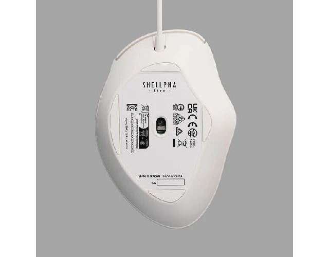 Alt view image 5 of 5 - Japan ELECOM M-SH10UBSKWH White Wired 3-Button Mouse M Size