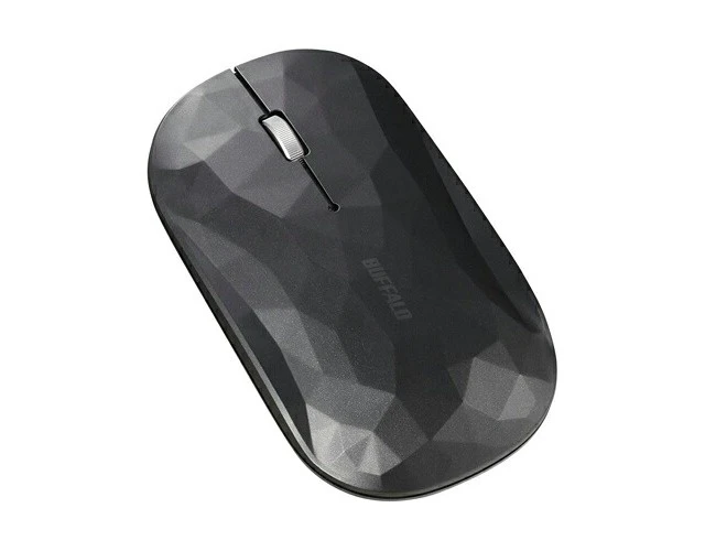 Alt view image 3 of 4 - Japan BUFFALO BSMBB330GBK Geometry/Black Bluetooth BlueLED Optical Mouse