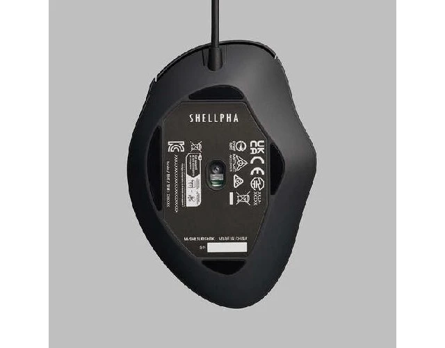 Alt view image 5 of 5 - Japan ELECOM M-SH11UBSKBK Wired 3-Button Mouse S Size
