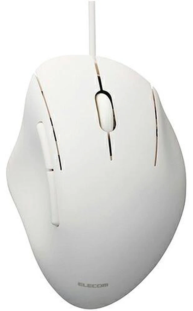 Main image of Japan ELECOM Wired 5-Button Mouse M Size White