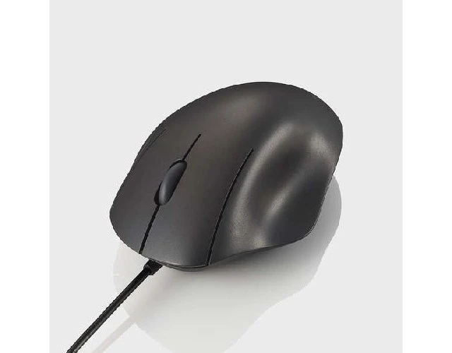 Alt view image 3 of 5 - Japan ELECOM M-SH11UBSKBK Wired 3-Button Mouse S Size