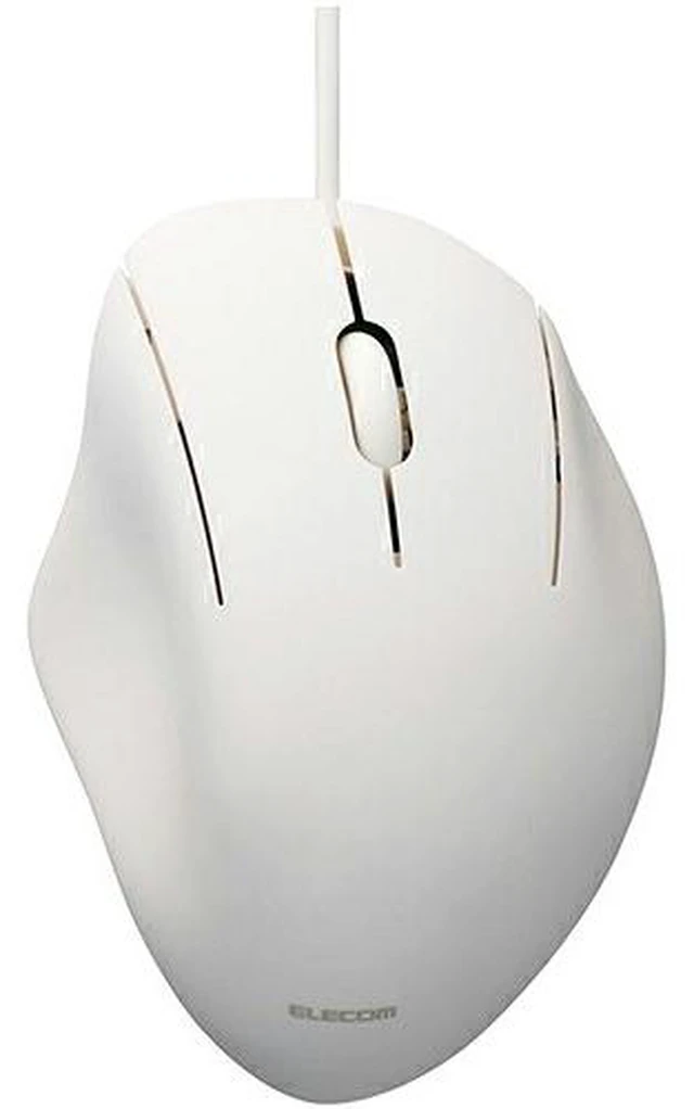 Main image of Japan ELECOM M-SH11UBSKWH White Wired 3-Button Mouse S Size