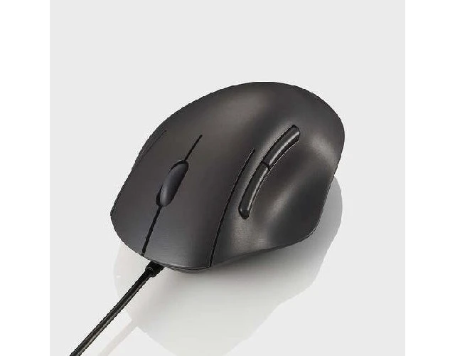 Alt view image 3 of 5 - Japan ELECOM M-SH20UBSKBK Wired 5-Button Mouse M Size
