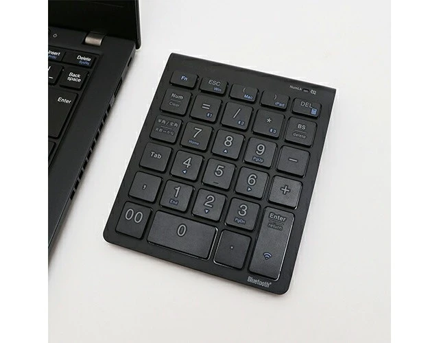 Alt view image 2 of 7 - Japan Miyoshi TENBT02-BK Black Bluetooth 5.0 Wireless Tenkeyless Keypad