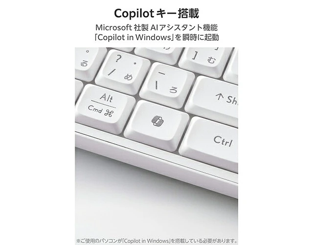 Alt view image 6 of 7 - Japan ELECOM TK-QT11FDMWH White Wireless Keyboard Silent Tenkeypad
