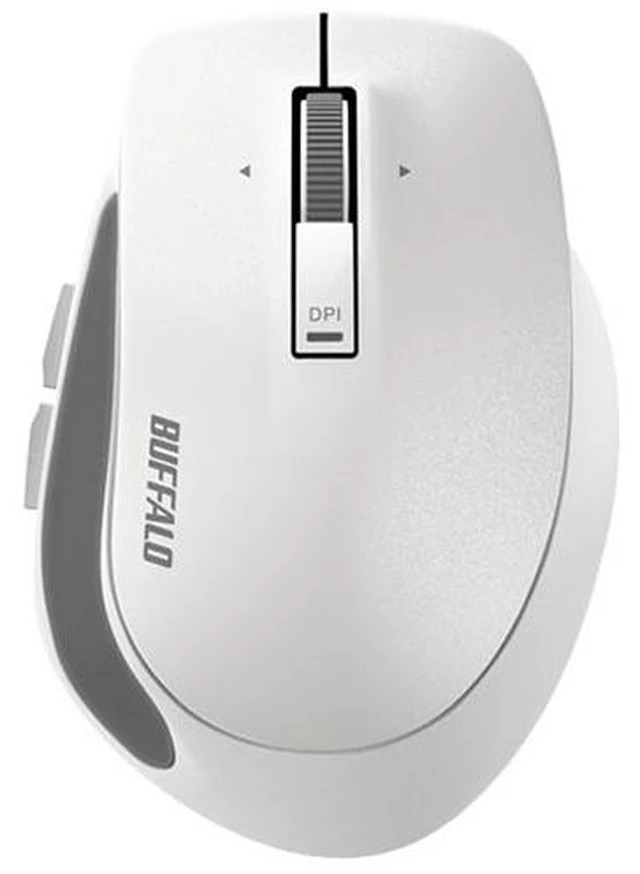 Main image of Japan BUFFALO Premium Fit S Size White Wireless BlueLED Mouse Bluetooth