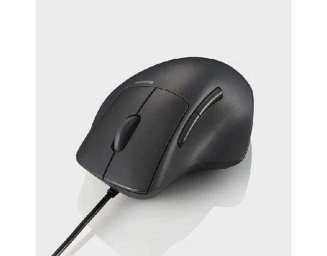 Alt view image 3 of 5 - Japan ELECOM M-SH31UBSKBK Wired 7-Button Mouse with Tilt Wheel S Size
