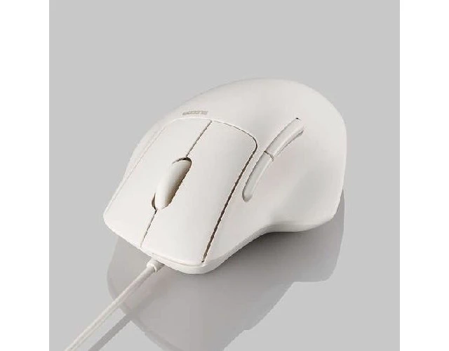 Alt view image 3 of 5 - Japan ELECOM M-SH31UBSKWH White Wired 7-Button Mouse with Tilt Wheel S