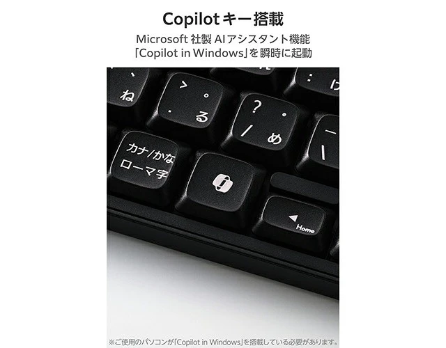 Alt view image 6 of 7 - Japan ELECOM TK-QT11MDMBK Black Wireless Keyboard Silent Tenkeyless