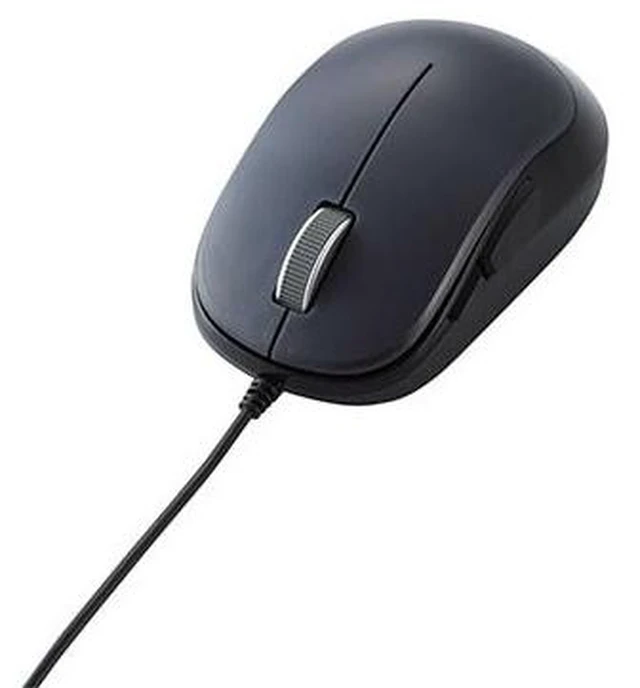 Main image of Japan ELECOM M-Y9UBBK 5-Button BlueLED Wired Mouse Black