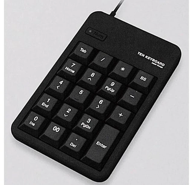Main image of Japan ELECOM TK-TCM012RS Wired Numeric Keypad