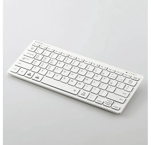 Main image of Japan ELECOM TK-FBP102WH White Wireless Mini Keyboard Japanese Layout