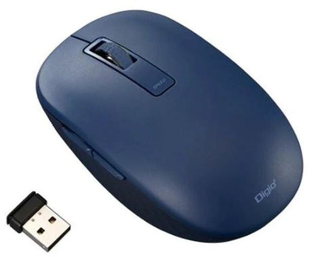 Main image of Japan Nakabayashi MUS-RKF218NB Wireless Silent 5-Button BlueLED Mouse Navy