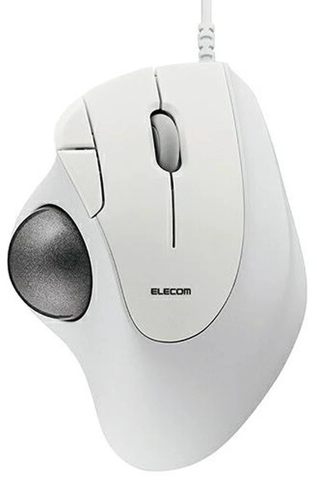 Main image of Japan ELECOM M-IT11UR-WH White Trackball Mouse Wired 5-Button IST