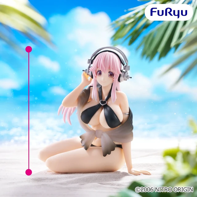 Alt view image 3 of 4 - Super Sonico Noodle Stopper: Black Bikini Ver. Complete Figure US DUTY PAID