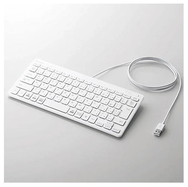 Main image of Japan Elecom TK-FCP096WH White Wired Keyboard Japanese Layout