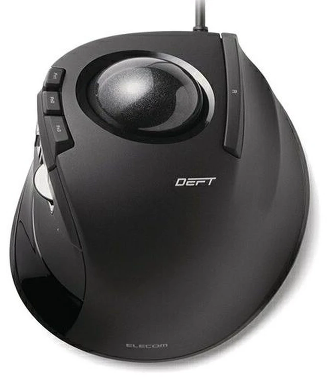 Main image of Japan ELECOM M-DT2URBK Black USB Trackball Index Finger Operation