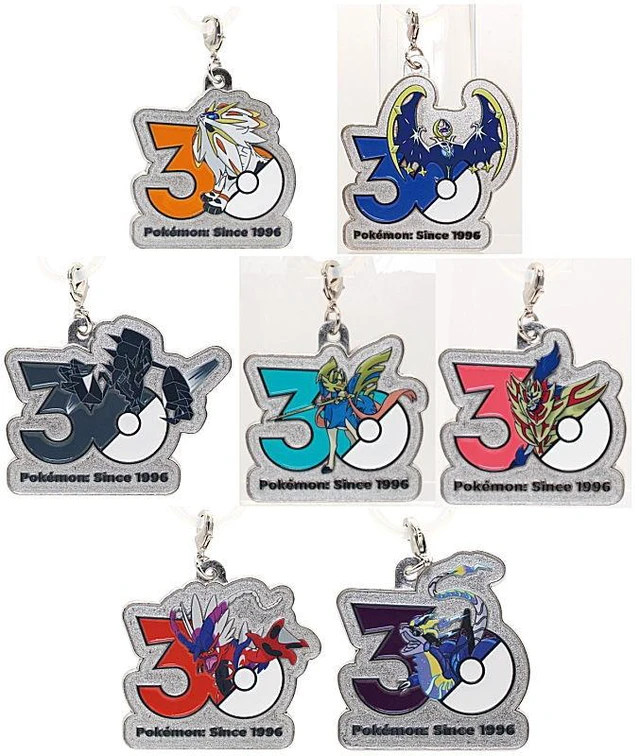 Alt view image 2 of 2 - Pokemon 30th Anniversary Alola Galar Paldea Charm Set of 7 US DUTY PAID